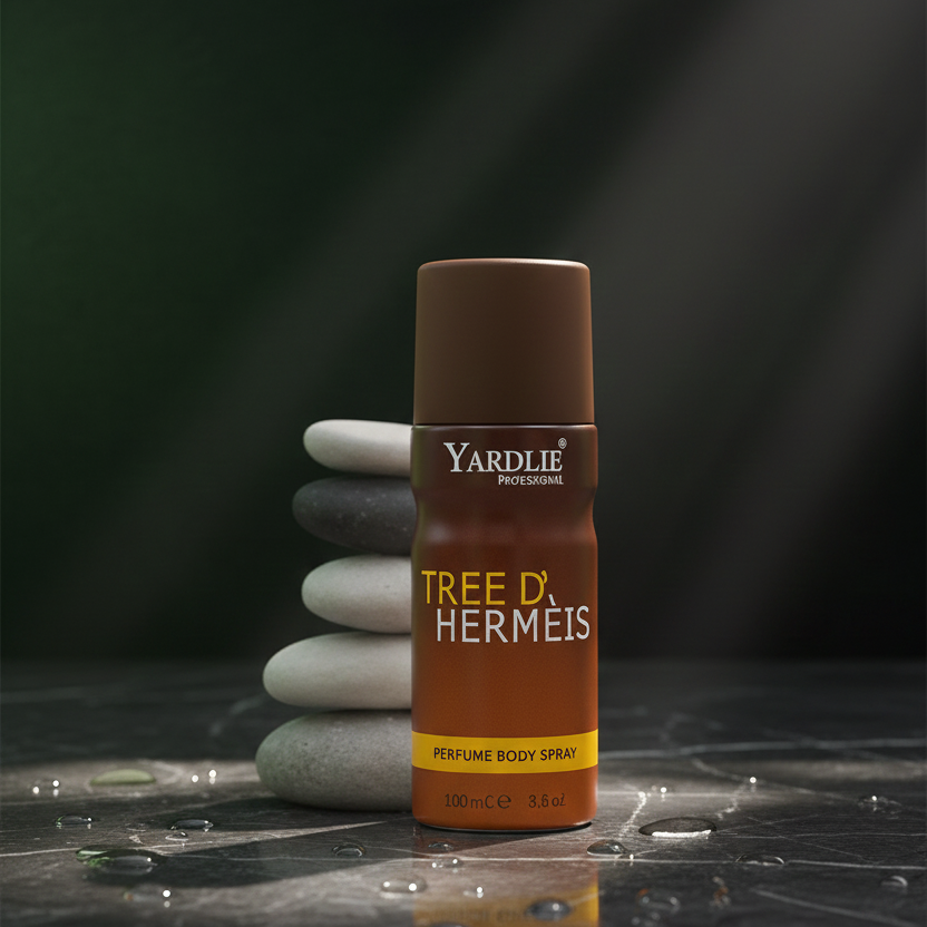Yardlie Professional TREE D' HERMEIS Perfume Body Spray (150ml): Earthy, Woody, and Elegant Aromatic Deodorant for Men. View Gallery - Pakistan