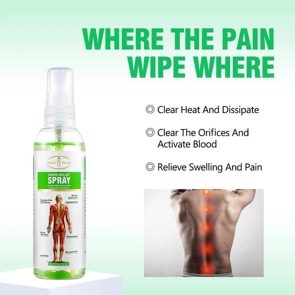 Aichun Beauty Joint Pain Relief Muscle Rapid Relief Spray Fast Absorbing Perfect Choice For Daily Care - 100ML View Gallery - Pakistan