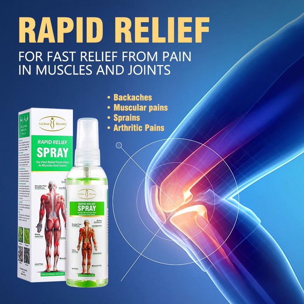 Aichun Beauty Joint Pain Relief Muscle Rapid Relief Spray Fast Absorbing Perfect Choice For Daily Care - 100ML View Gallery - Pakistan