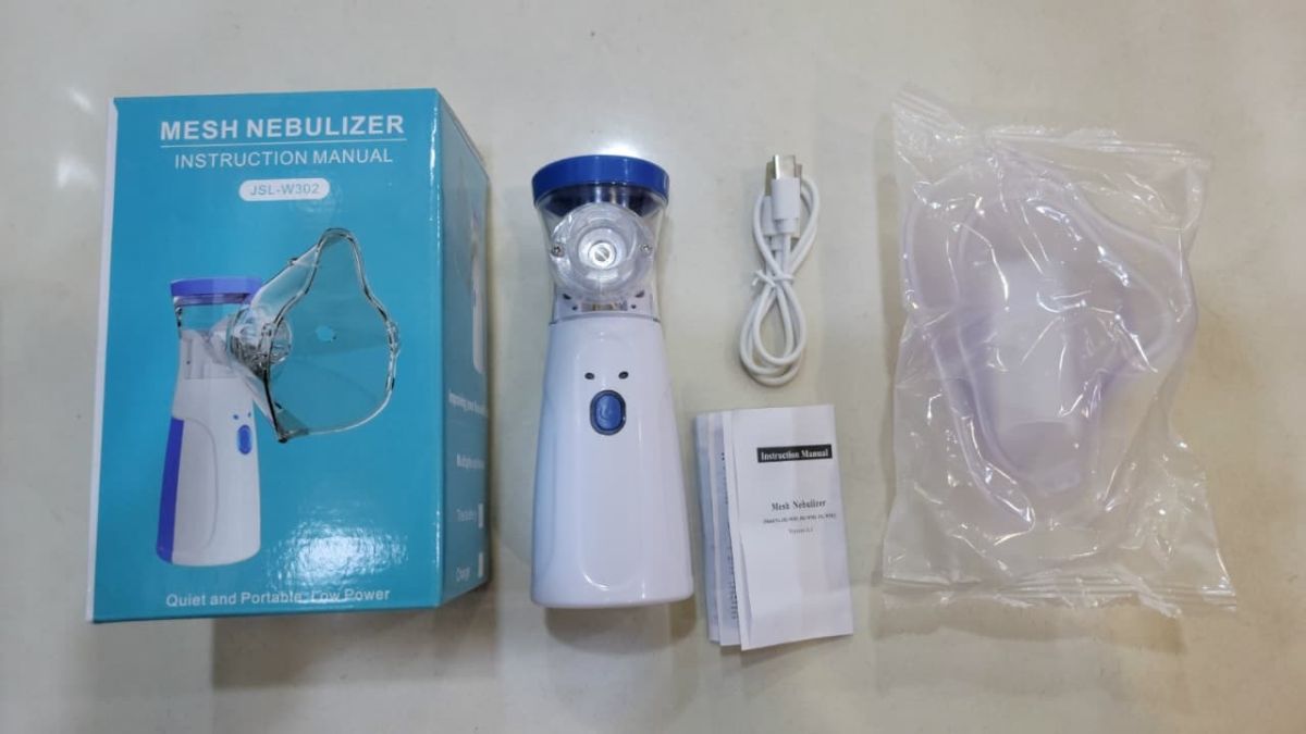 Mini Portable Silent Nebulizer Handheld Inhaler Atomizer: Medical Grade Mesh Technology for Asthma and Respiratory Care View Gallery - Pakistan