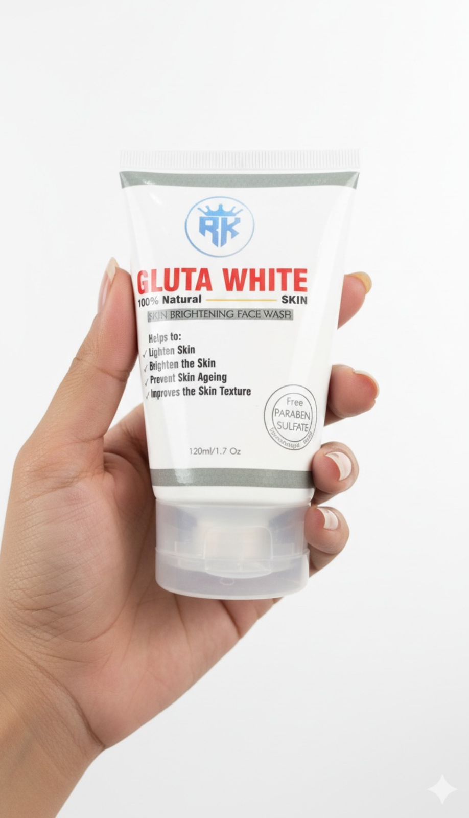 Gluta White 100% Natural Skin Brightening Face Wash – 120ml Gentle Cleanser for Radiant Skin View Gallery - Pakistan