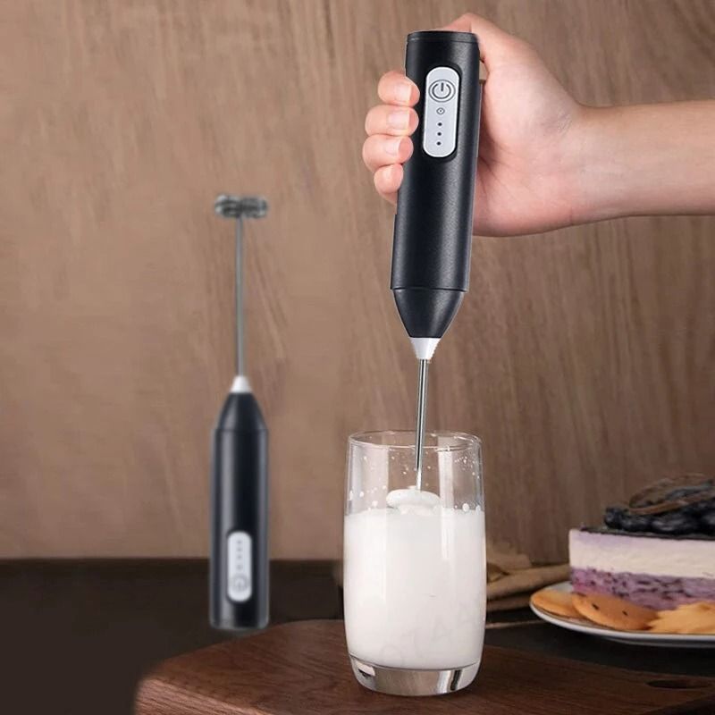 Wireless Milk Frother Electric Type C Handheld Blender Stainless Steel Mini Coffee Maker Whisk Mixer For Daily Kitchen Needs View Gallery - Pakistan