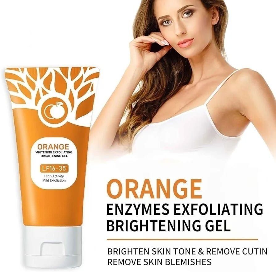 Orange Enzyme Exfoliating Gel Natural Skin Care Formula Brightens Complexion Removes Dead Skin Cells Enhances Smooth Radiant Glow View Gallery - Pakistan