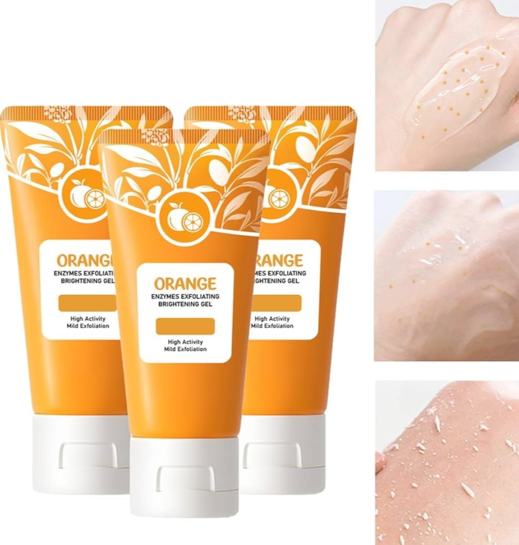 Orange Enzyme Exfoliating Gel Natural Skin Care Formula Brightens Complexion Removes Dead Skin Cells Enhances Smooth Radiant Glow View Gallery - Pakistan