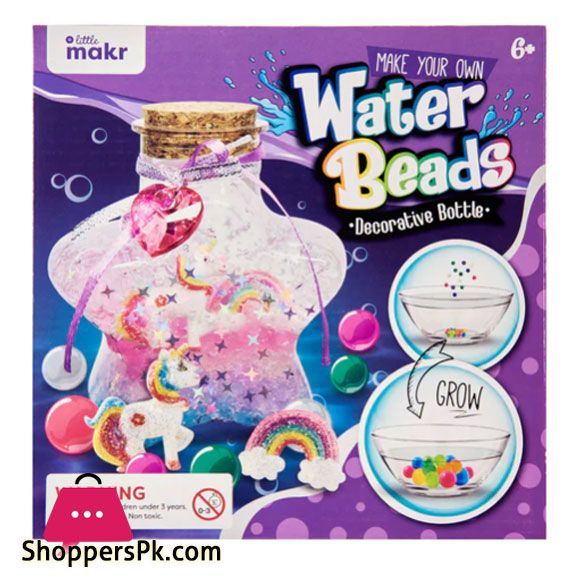 DIY Water Beads Decorative Bottle Kit: Create Your Own Mesmerizing Sensory Art Piece.