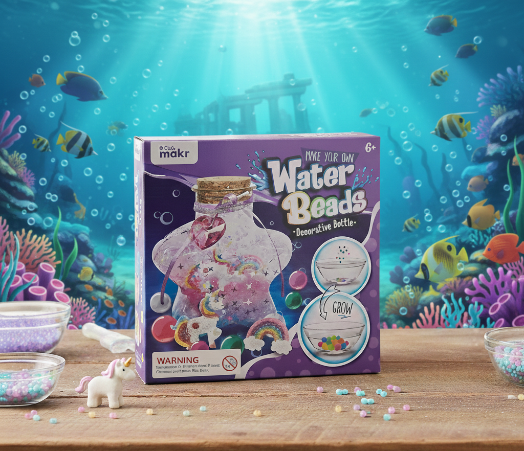 DIY Water Beads Decorative Bottle Kit: Create Your Own Mesmerizing Sensory Art Piece. View Gallery - Pakistan