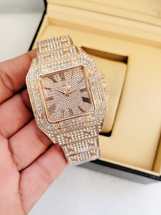 Ladies Stylish Stone Watch – Elegant Wristwatch with Sparkling Stones, Fashion Accessory for Daily Wear & Occasions View Gallery - Pakistan