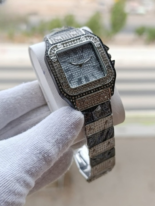 Ladies Stylish Stone Watch – Elegant Wristwatch with Sparkling Stones, Fashion Accessory for Daily Wear & Occasions View Gallery - Pakistan