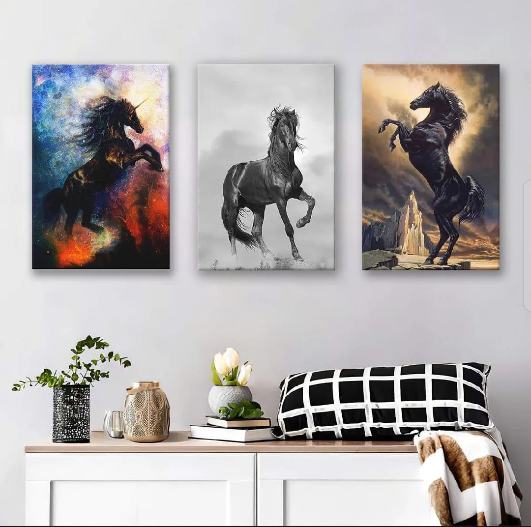 3Pcs Home Decor Photo Tiles Elegant Design Compact Build Perfect Choice For Home Office And Gift Use View Gallery - Pakistan