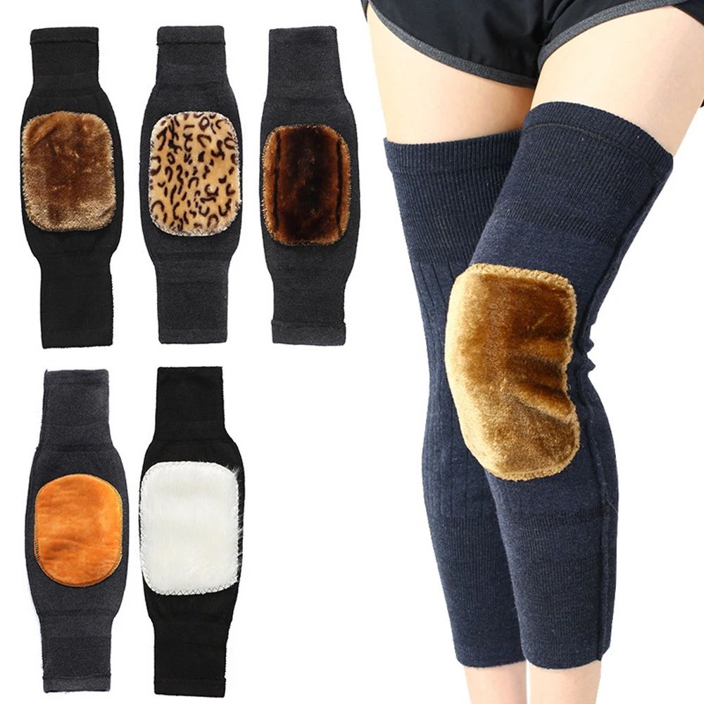 Deluxe Thermal Knit Knee and Leg Warmers (1 Pair) | Essential Winter Protection &amp; Joint Comfort for Women | Knee Warmer For Women | Knee Warmer For Winters