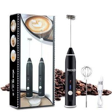 Rechargeable Coffee Beater (Big Box) | 2-in-1 Coffee & Egg Beater | 3-Speed Electric Frother & Mixer View Gallery - Pakistan