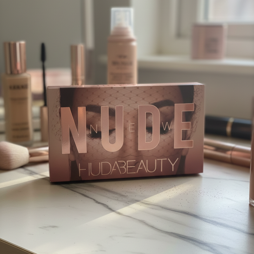 Huda Beauty The New Nude Eyeshadow Palette - 18 Pan Ultra-Pigmented Shadow Collection with Mattes View Gallery - Pakistan