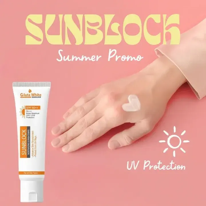 Gluta White Sunblock – Whitening & UV Protection Sunscreen (All Skin Types) View Gallery - Pakistan