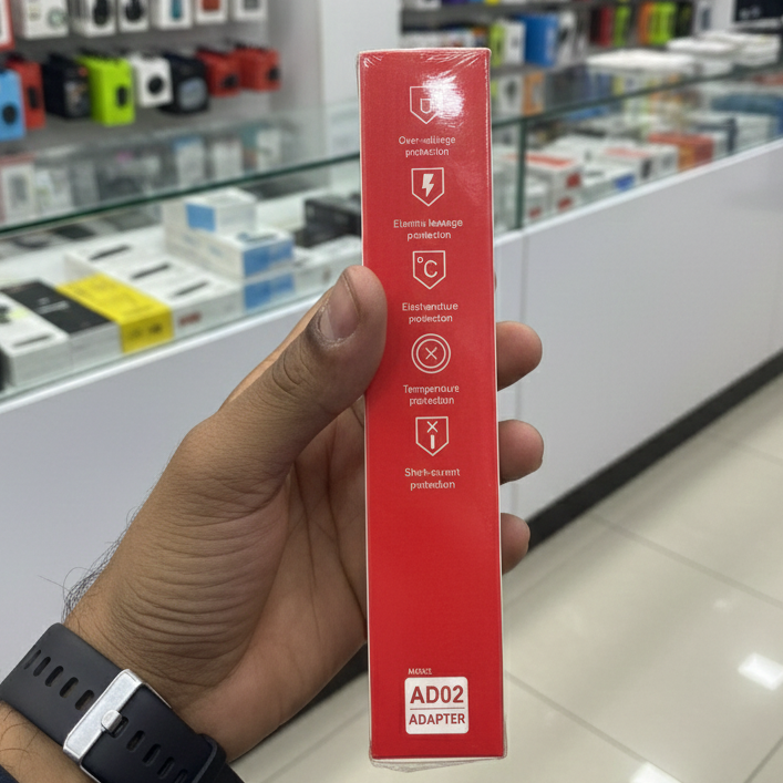 Maxon AD02 25W Adapter Power 25WPD Fast Charger Compatible For IOS Android Mobile Phones Electric Leakage Protection Temperature Protection (Without Cable) View Gallery - Pakistan