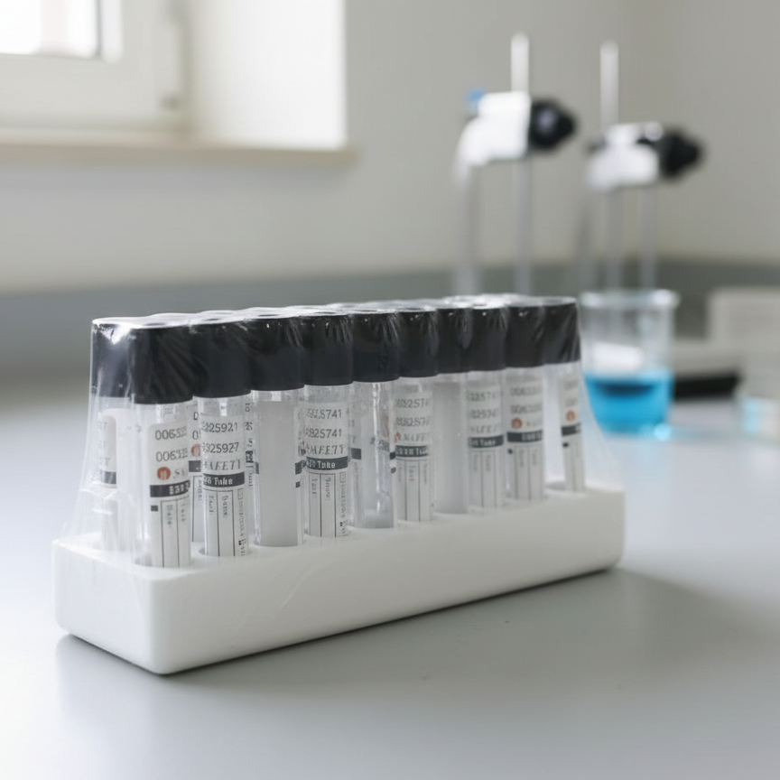 Safety Black Collection Tube – ESR Blood Test Tube 3ML, Secure Sample Collection, 100pcs Laboratory Pack