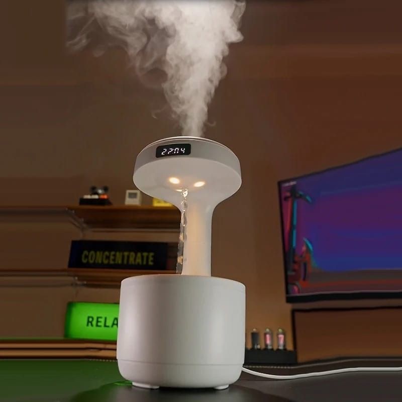 Smooth Sailing Antigravity Humidifier With Ultra-Quiet Performance, Water Drop Light Effects (Random Color) View Gallery - Pakistan