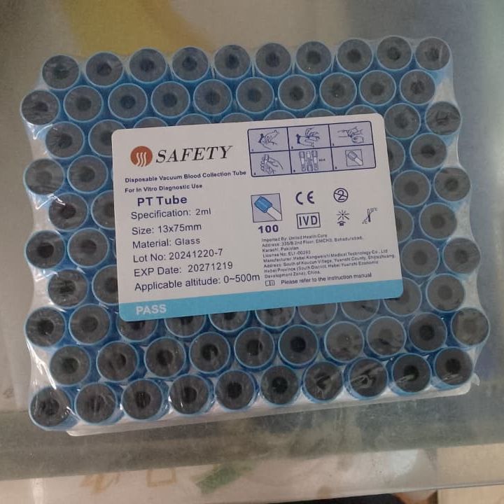 100Pcs Safety Blood Collection Tube Durable Quality Reliable Utility Comfortable Use Secure Seal - 2ML View Gallery - Pakistan