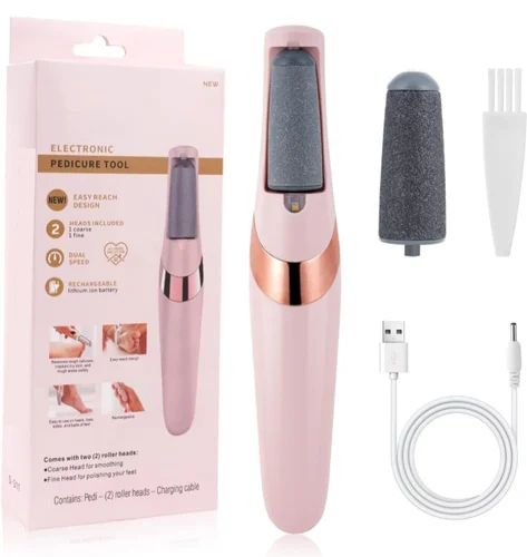 Rechargeable Foot Callus Remover With 1 Extra Head | Foot Pedi | Grinder For Soft Skin | Find Back Feet Care View Gallery - Pakistan