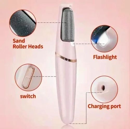 Rechargeable Foot Callus Remover With 1 Extra Head | Foot Pedi | Grinder For Soft Skin | Find Back Feet Care View Gallery - Pakistan