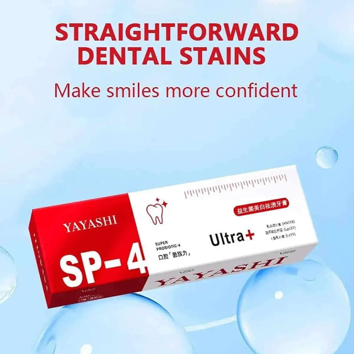 Yayashi SP 4 Ultra Whitening Toothpaste – Strong Stain Removal &amp; Fresh Breath Daily Oral Care (120g)