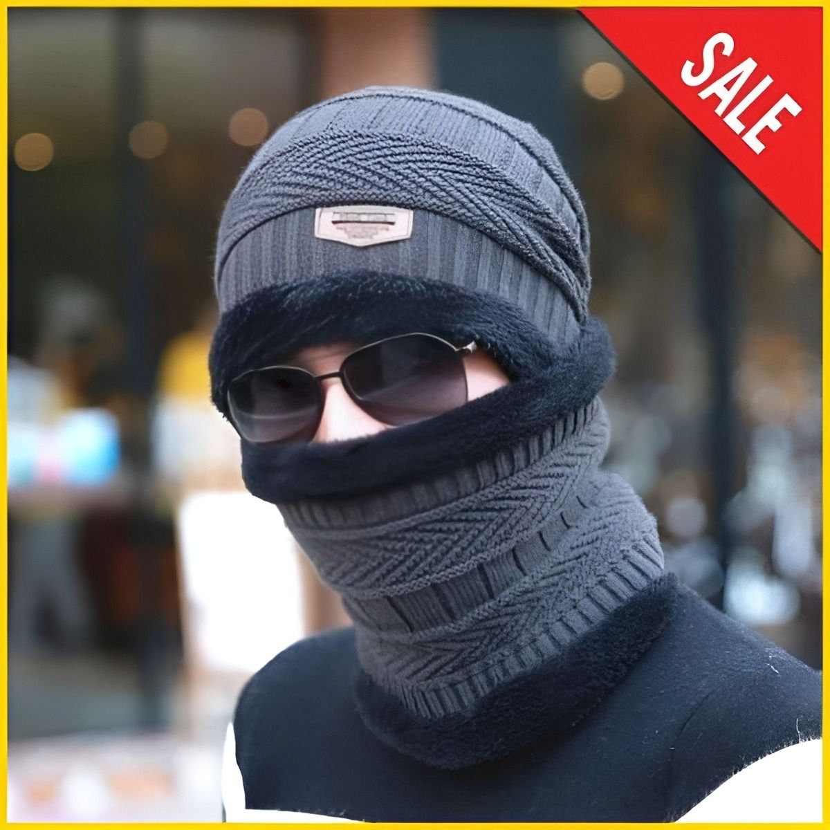 Muffler Cap With Neck Warmer 2 in 1 Warm Comfortable Stylish Durable Quality Soft Fabric Perfect Choice For Winter Daily Wear Travel And Outdoor Activities (Random Color) View Gallery - Pakistan