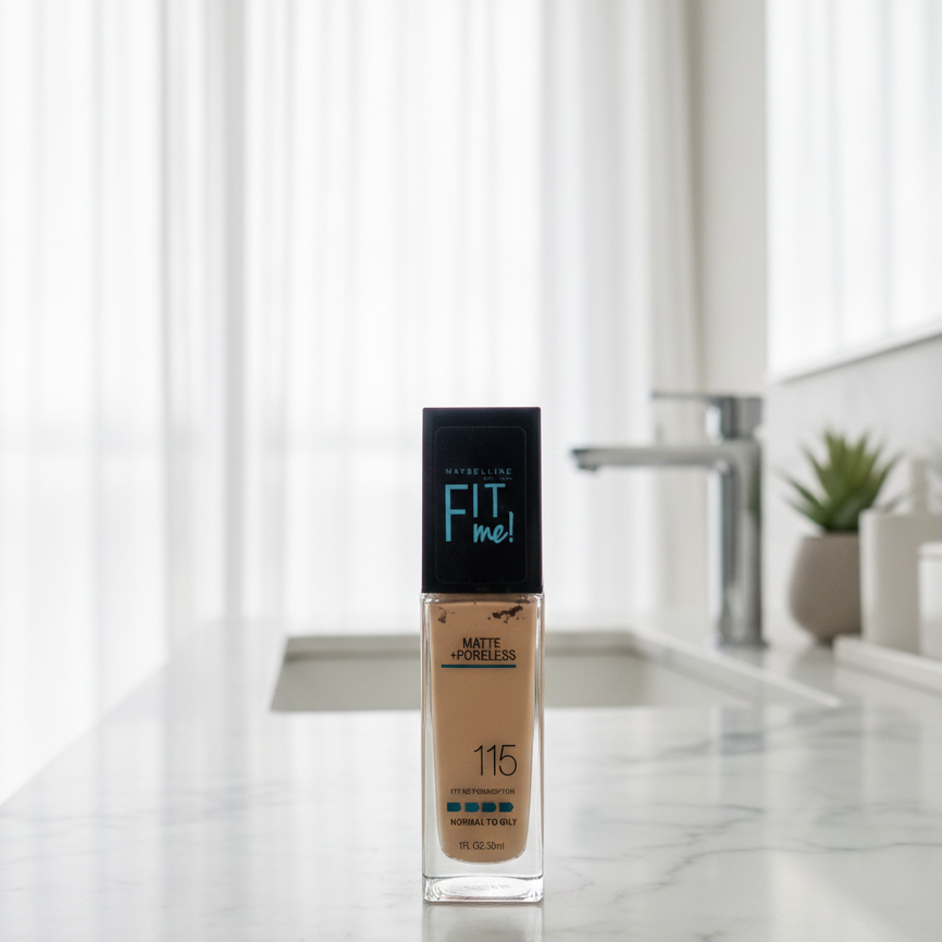 Fit Me Matte And Poreless Liquid Foundation 115 Ivory For Daily Makeup And Natural Look - 30ML View Gallery - Pakistan
