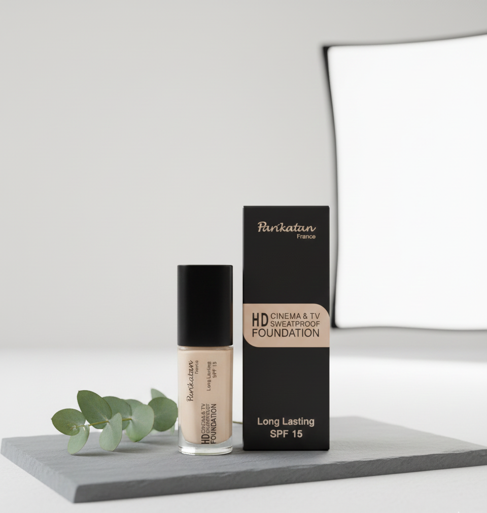 Parkistan France HD Cinema & TV Sweatproof Foundation – Long Lasting, SPF 15, Full Coverage Makeup View Gallery - Pakistan