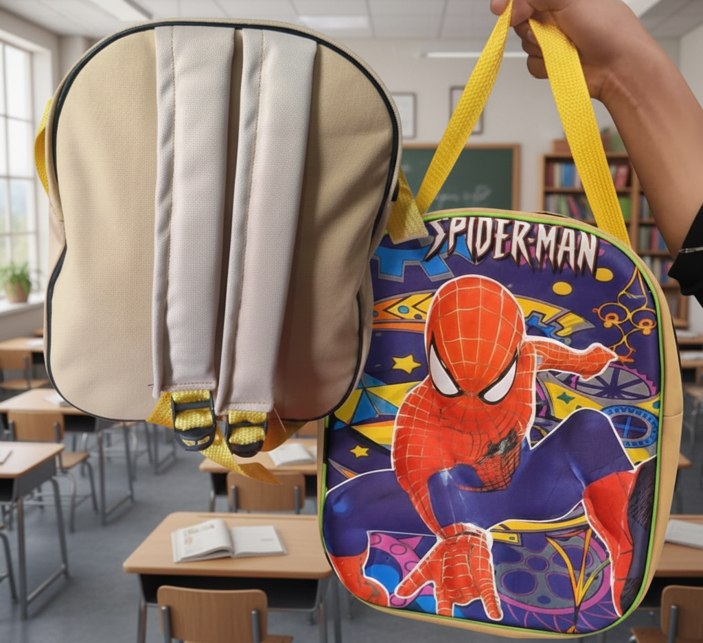 Spider-Man Kids School Bag – 12-Inch Cartoon Backpack for Boys | Nursery &amp; Preschool Lightweight School Pack