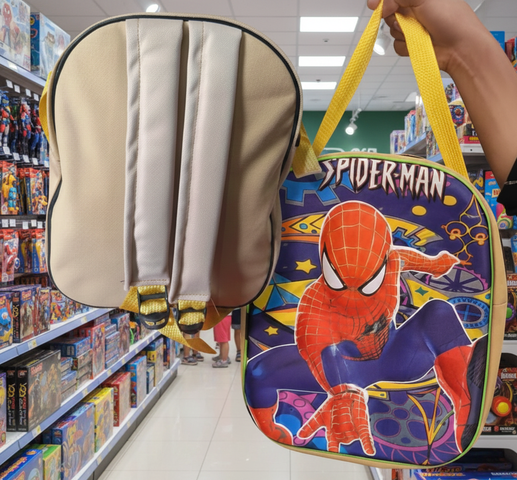 Spider-Man Kids School Bag – 12-Inch Cartoon Backpack for Boys | Nursery & Preschool Lightweight School Pack View Gallery - Pakistan