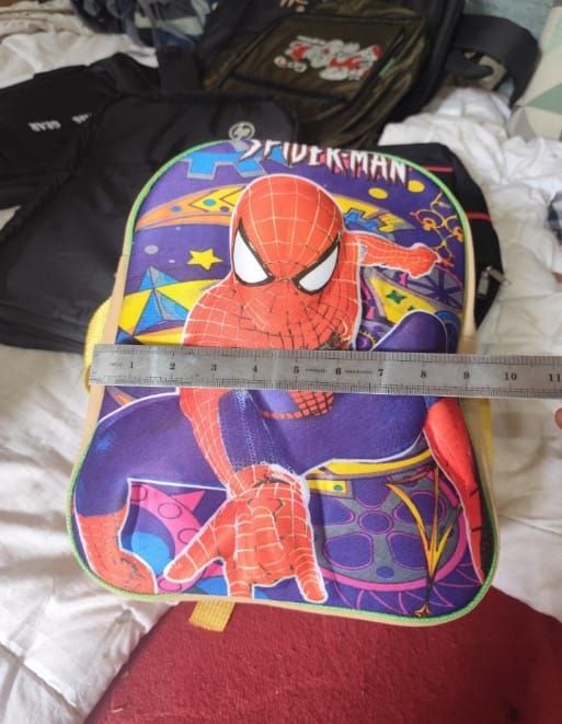 Spider-Man Kids School Bag – 12-Inch Cartoon Backpack for Boys | Nursery & Preschool Lightweight School Pack View Gallery - Pakistan