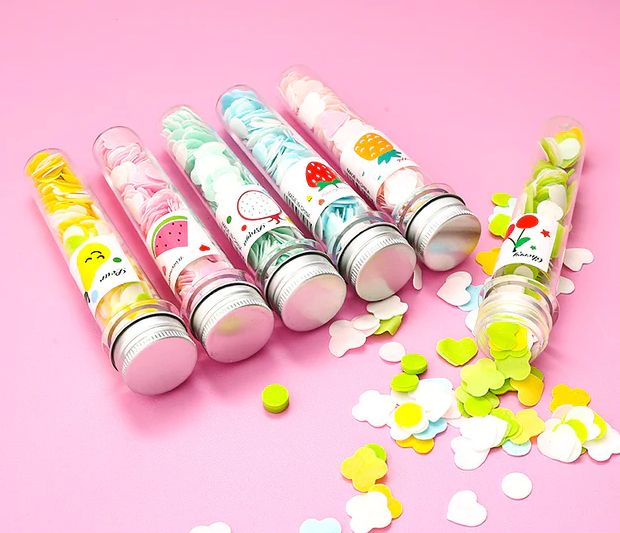 120pcs Disposable Paper Flower Soap Tube – Portable Handwash Sheets for Kids & Adults | Travel-Friendly Pocket Soap Flakes View Gallery - Pakistan