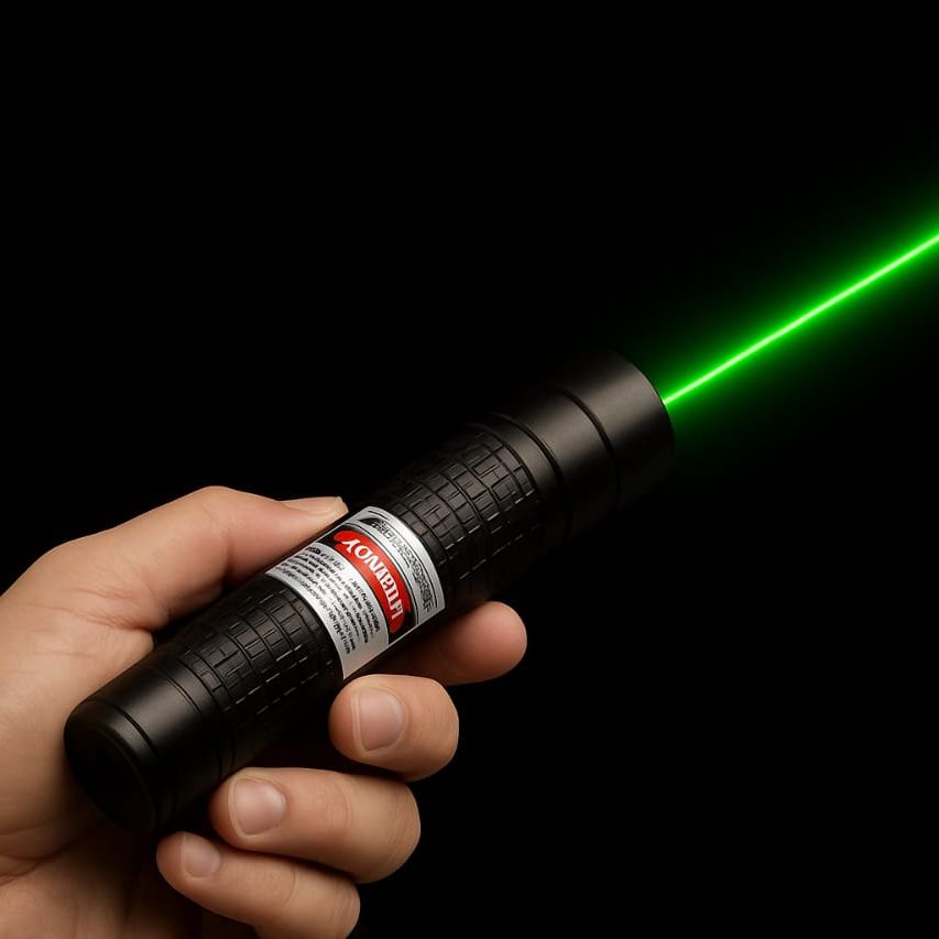 Green Laser Light Aluminum Alloy Body Black Color Two Mode Lighting Star Light Or Single Beam Durable Quality Reliable Utility