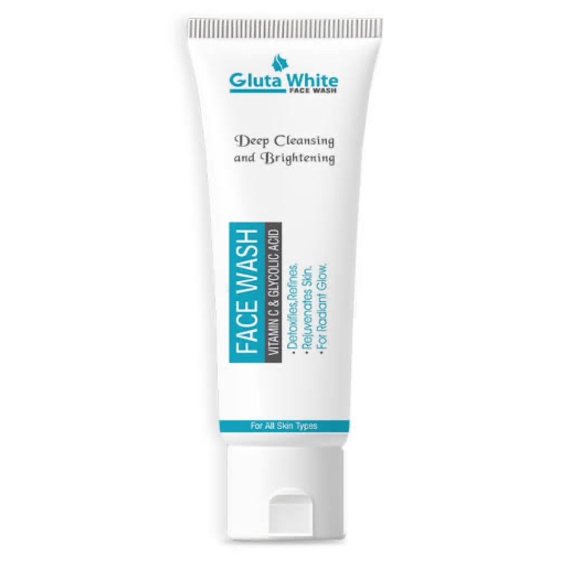 100ML - Gluta White Face Wash Deep Cleansing And Brightening With Vitamin C And Glycolic Acid Detoxifies Refines And Rejuvenates Skin For Radiant Glow (Without Box) View Gallery - Pakistan