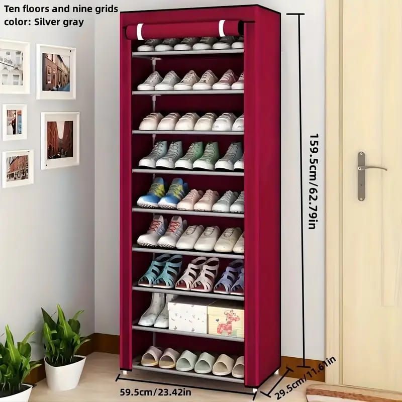 Shoe Rack Organizer Detachable Shoe Rack Multi Layer Non Woven Shoe Cabinet View Gallery - Pakistan