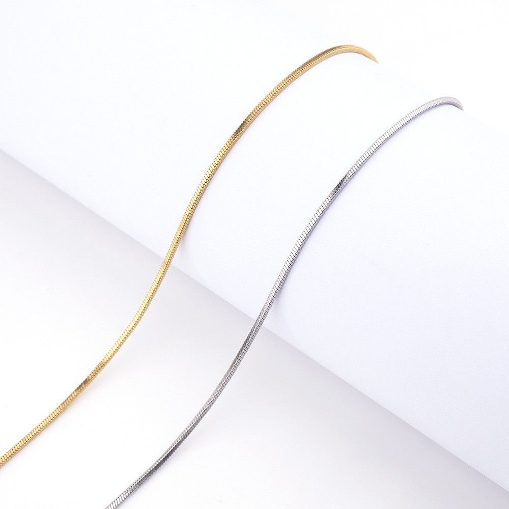 AWT-179 Thin Snake Chain – Elegant Stainless Steel Necklace, Stylish Jewellery Accessory for Women View Gallery - Pakistan