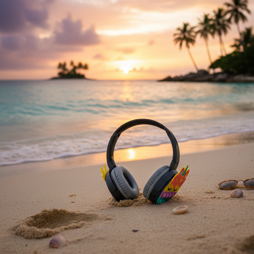 SAMONPOW Kids Bluetooth Headphones – Wireless, Noise-Cancelling, with Microphone | Soft Silicone On-Ear Headphones for School, Travel, Tablet &amp; Phone (random colour)