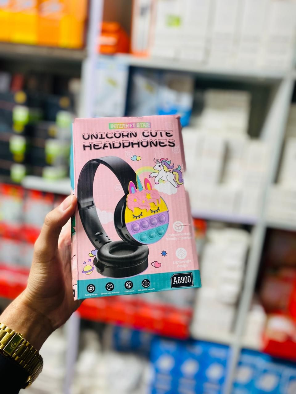 SAMONPOW Kids Bluetooth Headphones – Wireless, Noise-Cancelling, with Microphone | Soft Silicone On-Ear Headphones for School, Travel, Tablet & Phone (random colour) View Gallery - Pakistan