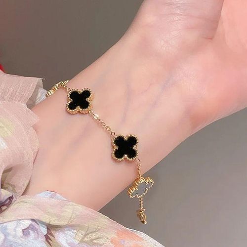 QXT-134 Clover Bracelet – Stainless Steel | Elegant & Durable Accessory View Gallery - Pakistan