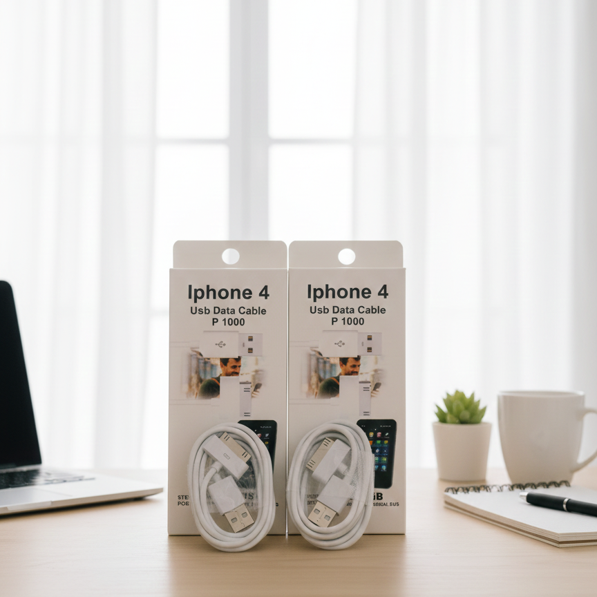 Iphone 4 Usb Data Cable P 1000 Durable Quality Reliable Utility Easy Connectivity Compact Design View Gallery - Pakistan