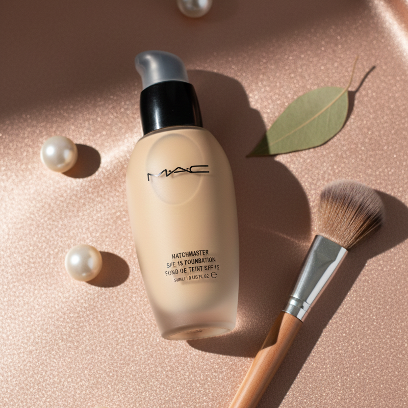 MAC Matchmaster SPF 15 Foundation – Shade NC25 | Medium Buildable Coverage, Demi-Matte Finish, Tone-Adapting Technology, Oil-Free, Long-Wearing
