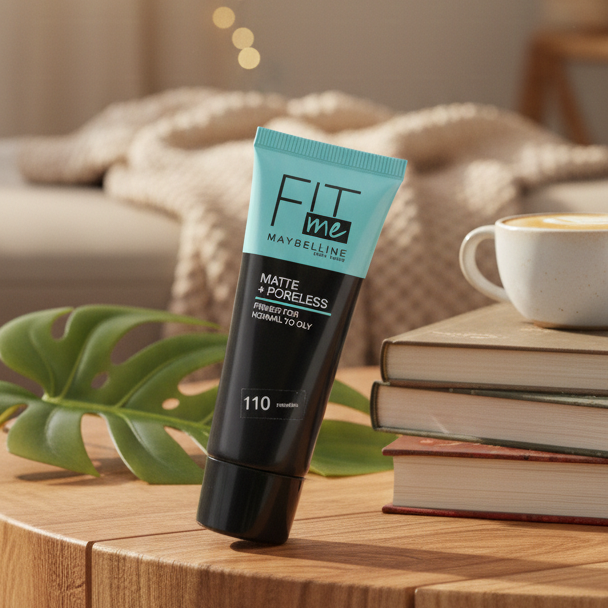 Maybelline Fit Me Matte + Poreless Liquid Foundation – Shade 110 Porcelain | Lightweight, Oil-Control, Pore-Refining, Non-Comedogenic, 40ml View Gallery - Pakistan