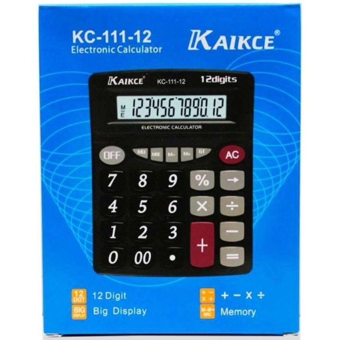 Kaikce KC 111 S Electronic Calculator Durable Quality Easy Use Clear Display Reliable Utility Compact Design View Gallery - Pakistan