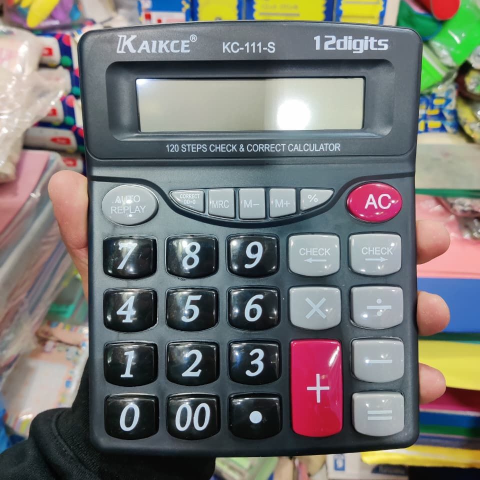 Kaikce KC 111 S Electronic Calculator Durable Quality Easy Use Clear Display Reliable Utility Compact Design View Gallery - Pakistan