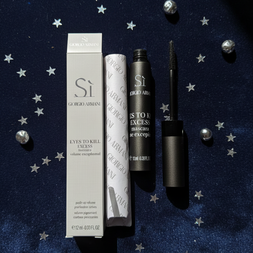Giorgio Armani Si Eyes to Kill Excess Mascara – Dramatic Volume, Length &amp; False-Lash Effect | Buildable, Clump-Free Formula