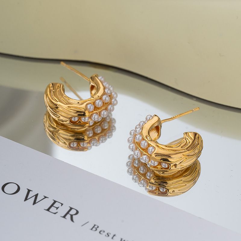 ZJX-169 Pearl Bali – Elegant Korean Style Earrings, Stylish Fashion Jewellery for Women