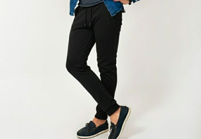 Black Trouser with Double Side Zipper Pockets | Comfortable & Stylish Casual Bottom | Premium Fabric View Gallery - Pakistan