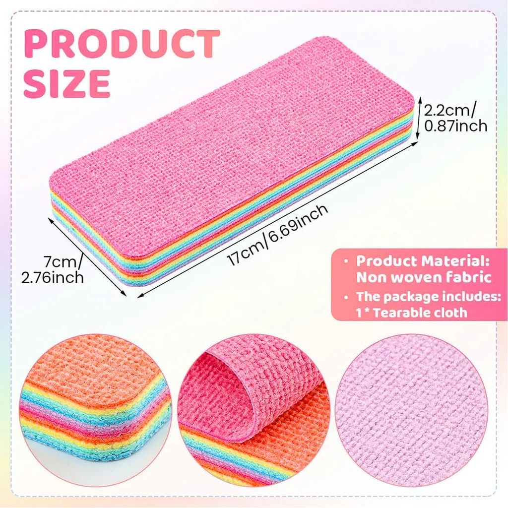 Multi-Purpose Microfiber Rainbow Sponge – 12 Layer Durable Cleaning Sponge for Kitchen & Household Use View Gallery - Pakistan