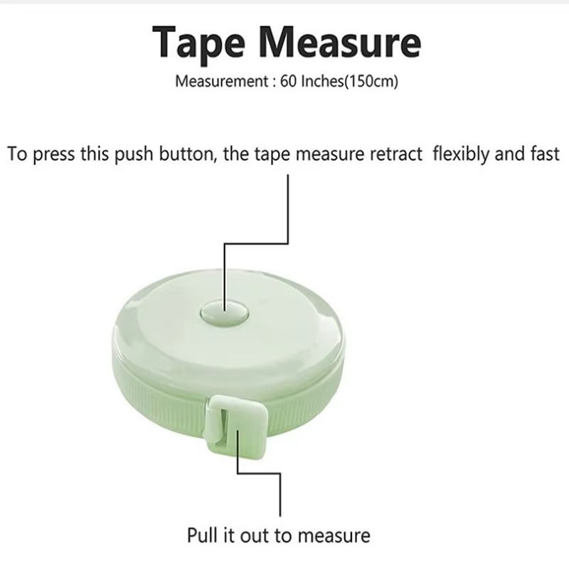 Measuring Tape 60-Inch / 1.5 Meter – Pack of 5 Durable Flexible Tapes for Sewing, Crafting & Daily Use. ( Random Color) View Gallery - Pakistan
