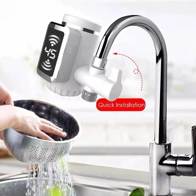 3000W Water Heater Faucet – Instant Heating Tap with Grow Free Installation for Home and Kitchen Use - Online Shopping in Pakistan - BUNDLIV