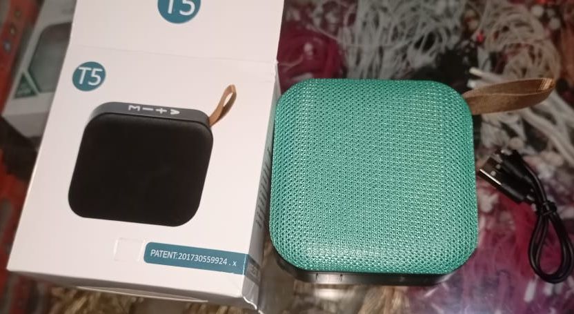 T5 Wireless Bluetooth Speaker With Cable Powerful Sound Durable Quality Stylish Design Easy Connectivity (Random Color) View Gallery - Pakistan